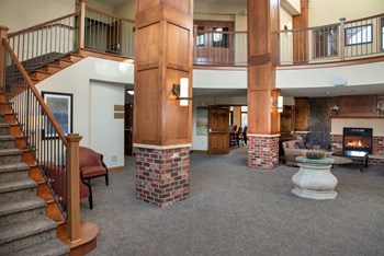 Lobby with staircase